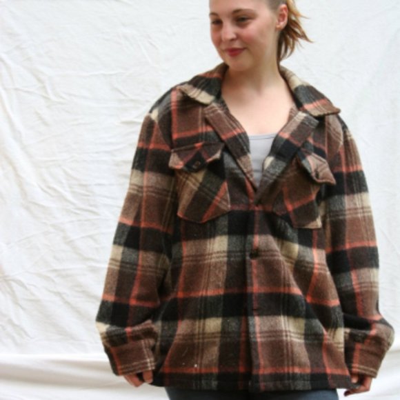 Vintage Sears Jackets & Blazers - 970's Bushman's Jacket Wool, Sears Wearmaster